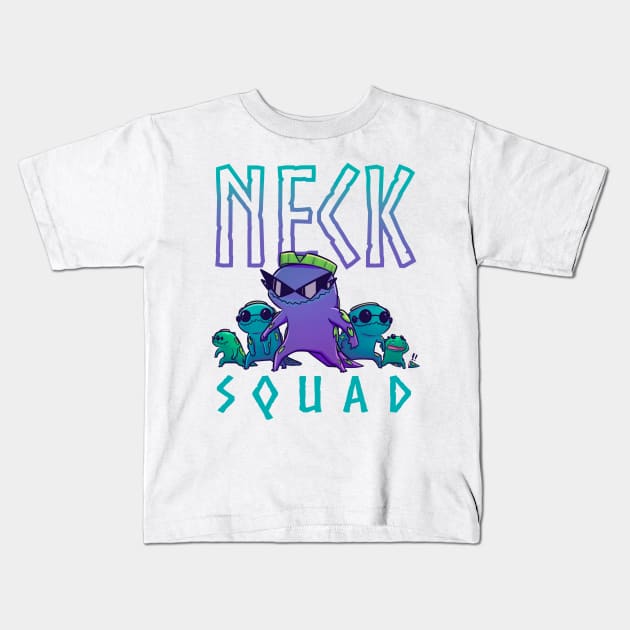 Neck Squad! Kids T-Shirt by Susto